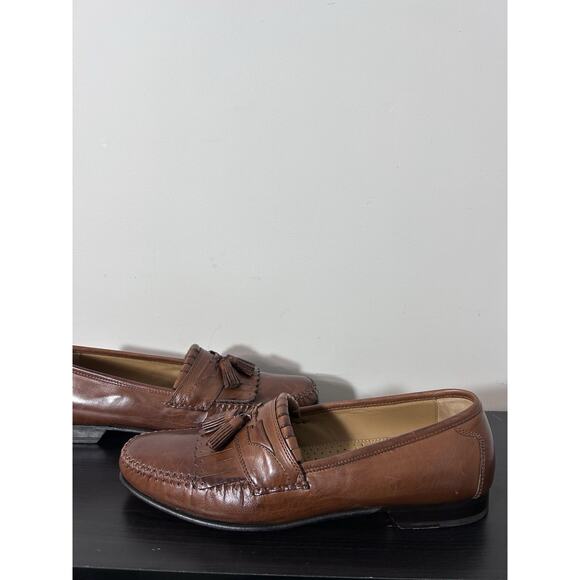 Johnston & Murphy Shoes Mens Size 11 Brown Leather Tassel Loafers Dress Classic main image 6